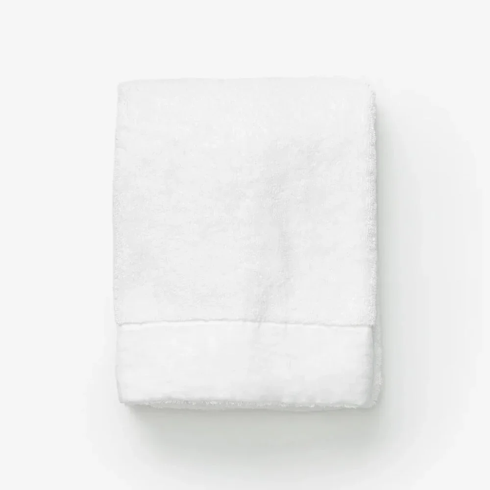 McGee & Co Istanbul White Hand Towel - Turkish Cotton‎